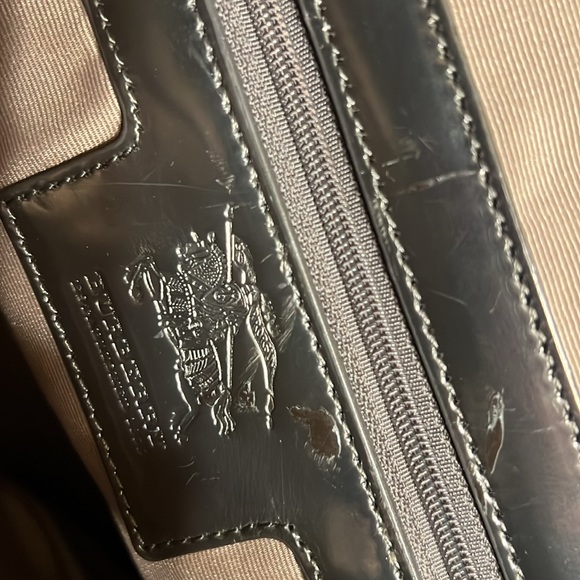 BURBERRY
Supernova Check Drawstring Tote Pewter leather trim - Picture 9 of 14